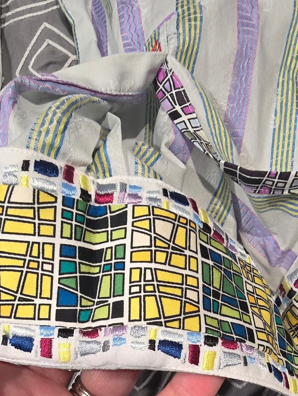 Robert Graham Embroidered Button Down Shirt In Poolside Size Large - Picture 4 of 12